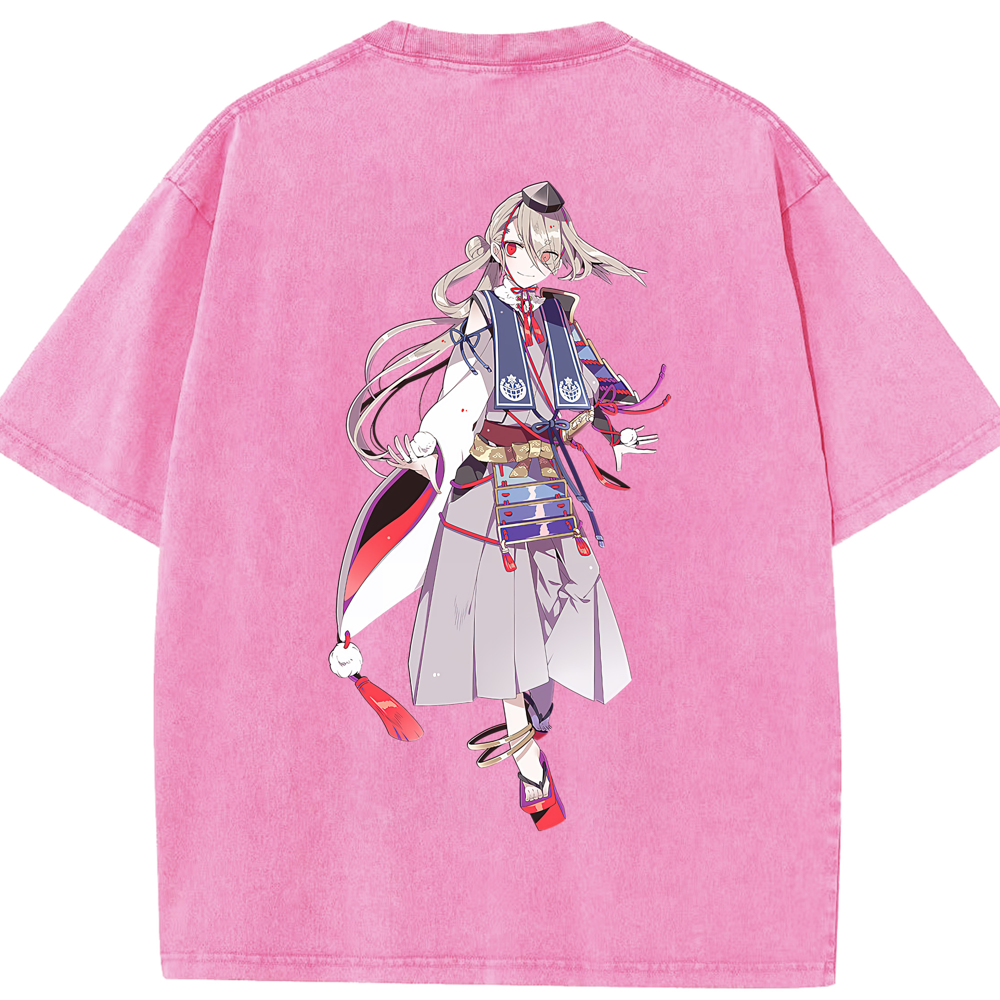 （画像用） 刀剣乱舞 Touken Ranbu 綿100% ヴィンテージ風 半袖Tシャツ（背面プリント）